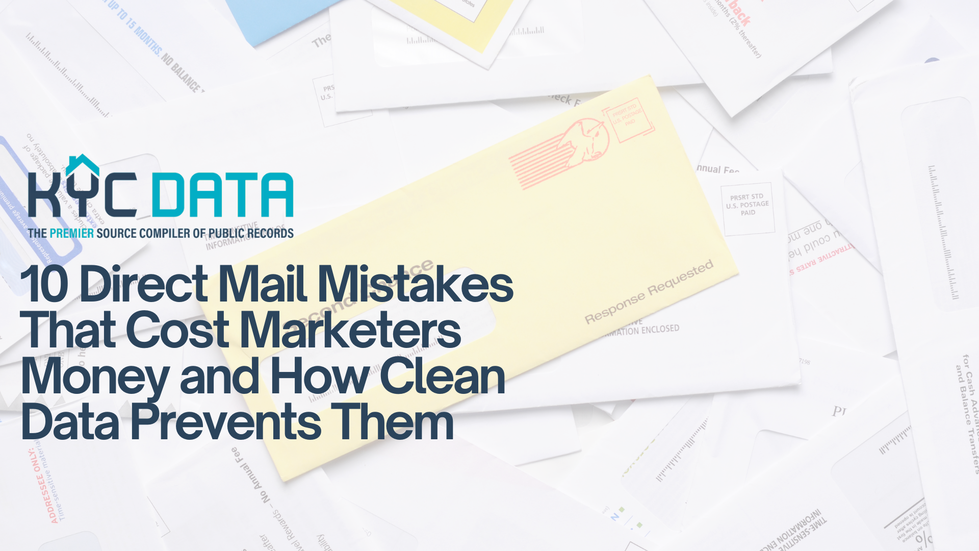 Data Programming Direct Mail 10 Direct Mail Mistakes That Cost Marketers Money and How Clean Data ...